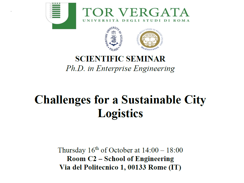 Challenges for a Sustainable City Logistics